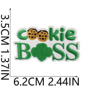 ชุดแผ่นปะติดรูปลูกเสือสาว DIY สำหรับตกแต่งถุงแจ็คเก็ตตัวแทนจำหน่ายคุกกี้ปักลายโคลเวอร์สีเขียวสำหรับห<span class=keywords><strong>ม</strong></span>วกลูกเสือแ<span class=keywords><strong>ม</strong></span>่ - Product Image 3