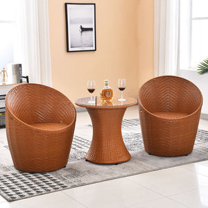 Silla de jardín Patio Jardín de lujo Ratán Muebles de salón hechos a mano al aire libre - Product Image 1