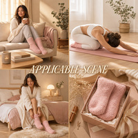 Chaussettes personnalisées pour femmes, chaudes, moelleuses et confortables pour l'hiver, en coton, avec logo personnalisé, design personnalisé, chaussettes douces pour femmes