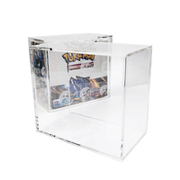 Boîte de rangement pour cartes Pokémon TCG en plexiglas, boîte de présentation personnalisée, étui en acrylique