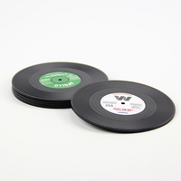Posavasos de PVC y silicona antideslizantes, ecológicos y resistentes al calor, personalizados para discos de CD, vasos y tazas. ¡Gran oferta!