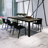 Revêtement de sol en vinyle PVC SPC moderne de haute qualité Ions négatifs Conception céramique Revêtement de sol intérieur en plastique imperméable avec graphique