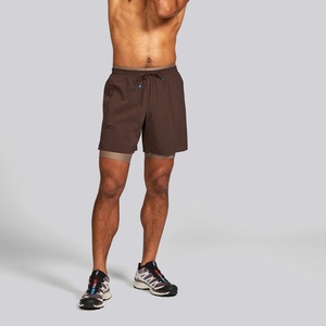 Short de sport athlétique 2-en-1 camouflage pour homme, taille haute, doublé, avec effet froncé aux fesses, longueur 7 pouces, pour la course et le sport, disponible en grandes tailles - Product Image 5