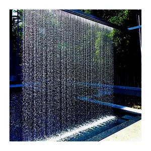 サイズカスタマイズされたl壁噴水SS304ノズル滝屋外ガーデン鯉魚の池の装飾のための水の特徴