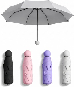 Paraguas Plegable Semiautomático Resistente a los Rayos UV con Logotipo Personalizado Promocional de Alta Calidad al por Mayor - Product Image 1