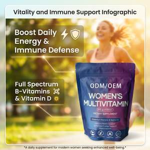 Gomitas Multivitamínicas con Sabor a Frutas para el Bienestar y la Belleza de la Mujer, OEM, ODM, Marca Privada, Fórmula Personalizada - Product Image 1