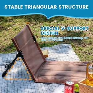كرسي حديث قابل للتخصيص من الألومنيوم مسند ظهر خشبي محمول للحديقة والتخييم في الهواء الطلق كرسي فاخر للصيد في الحديقة - Product Image 5