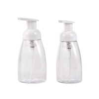 Flacon pompe à mousse ovale en PET réutilisable 250ml/300ml vide pour savon liquide, désinfectant pour les mains, nettoyant visage