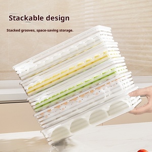 Boîte de stockage de boulette Réfrigérateur Boîte de <span class=keywords><strong>conservation</strong></span> de couvercle en <span class=keywords><strong>aluminium</strong></span> moulé par injection en plastique de qualité alimentaire avec couvercle Capacité de 1-3L- - Product Image 2