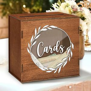 Rustic <b>Wedding</b> Reception Envelope <b>Card</b> <b>Boxes</b> - Product Image 1
