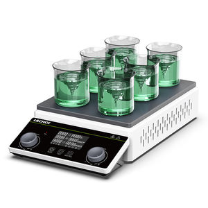 خلاط مغناطيسي متعدد المواضع للمختبرات بـ 3/6/9/12 موضع مع لوحة تسخين 150 ℃   وظيفة المحرك المغناطيسي - Product Image 3