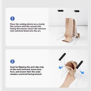 Ayuda para usar calcetines europeos y americanos para ancianos, sin necesidad de doblar, accesorio práctico para andar - Product Image 3