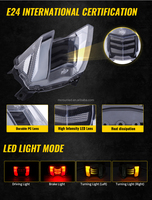 Pour Yamaha MT-09 MT09 FZ09 2018 2019 moto Led feu arrière feu Stop clignotant accessoires E24