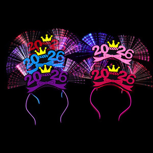 Diadema Digital de Tela con Luces LED para Fiesta, Accesorio Juvenil 23x21cm, 2026 - Product Image 3