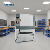 Machine de polissage hydraulique RAYMAX pour métaux et aciers, machine de finition de surface, machine de débavurage et de ponçage
