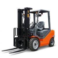 Montacargas Diésel de 2.5 Toneladas FD25 con Mástil Estándar de Dos Etapas de 3m, Motor Chino/Japonés, Certificado CE, Fabricante de Almacenes