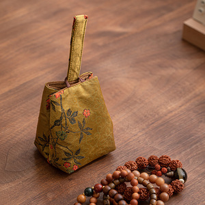 Borsa Artigianale Stile Cinese Antiurto con Coulisse per Conservazione e Viaggio di Rosari, Giocattoli Educativi, Accessori per il Tè - Product Image 5