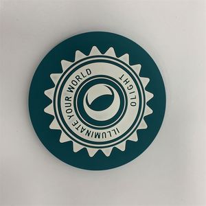 Posavasos Redondos Personalizados para Mesa de Café, Posavasos de Vidrio Personalizados para Bebidas, Regalos Promocionales para el Hogar y Negocios - Product Image 2