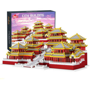 Set di Micro Blocchi da Costruzione del Palazzo Cinese Antico, Modello di Architettura Famosa, Giocattolo Educativo Zhegao Lezi - Product Image 1