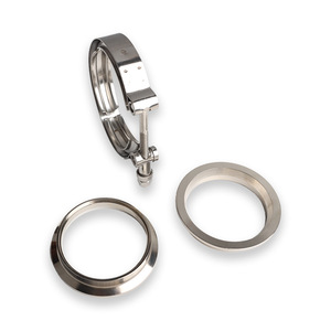 Stainless Steel Muffler <b>Clamp</b> Universal Exhaust Pipe <b>Clamp</b> Set 2 To 4 Inch V Type For <b>Car</b> Auto Repair - Product Image 5