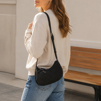 Nouveau sac à bandoulière léger de haute qualité, sac lune, sac bandoulière réglable, production en lot personnalisée