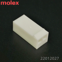 Soket Sinyal Crimp 2 Pin MOLEX 22012027 Receptacle Wire 2.54mm untuk Perempuan