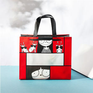 Kualitas Terbaik kustom ramah lingkungan dicetak gratis sampel lipat, didaur ulang pp tenun dilaminasi tas tote belanja/ - Product Image 5