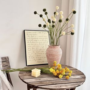 Artificial Chestnut Fruit Golden Ball 5 Head Dandelion <b>Plastic</b> Home Decor Wedding Props Living Room <b>Table</b> Flower - Product Image 2