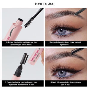 Gel per Sopracciglia a Marchio Privato di Alta Qualità, Design Gratuito, Lunga Durata, Impermeabile, Vegano, in Fibra, Trasparente - Product Image 5