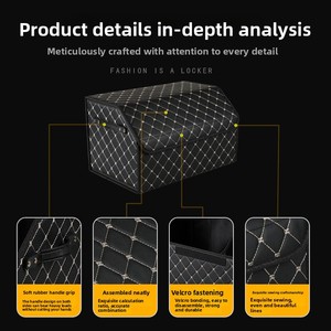 Organizador <span class=keywords><strong>de</strong></span> Equipaje Plegable Personalizado con Múltiples Compartimentos <span class=keywords><strong>para</strong></span> Maletero <span class=keywords><strong>de</strong></span> Coche, Caja <span class=keywords><strong>de</strong></span> Almacenamiento <span class=keywords><strong>de</strong></span> Accesorios <span class=keywords><strong>para</strong></span> Auto, Camping - Product Image 4