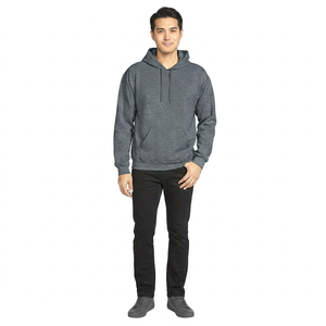 Best Quality Men Winter Pullover Hoodies Wholesale Casual Style Solid Color Streetwear Warm Long Sleeve Hoodies for Sale - Product Image 1