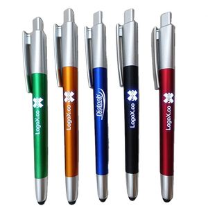 Custom Logo Printed 3 1 Touch Screen Function Plastic <b>Ball</b> Pen <b>Led</b> Light Stylus Promotional Item Gift China Other Brand - Product Image 1
