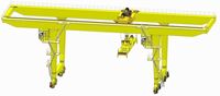 Pont roulant à chariot électrique à double poutre de type caisson 380V/50HZ/3Ph AC 5-500T pour le levage de pierres de granit et de marbre à la porte