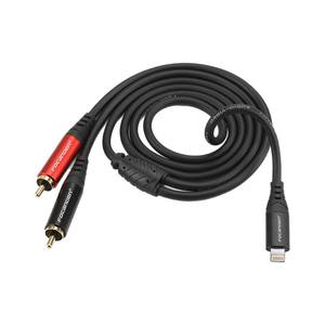 Câble audio double <span class=keywords><strong>RCA</strong></span> Focanden <span class=keywords><strong>Lightning</strong></span> avec blindage pour smartphones, tablettes, ordinateurs portables, amplificateurs, téléviseurs, systèmes audio, DVD - Product Image 5