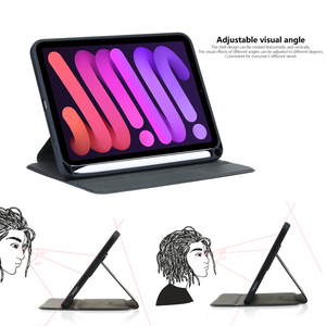 360 °   Custodia Rotante per iPad con Supporto Regolabile e Porta Penna, <span class=keywords><strong>Cover</strong></span> in Pelle PU Pieghevole a Tre Ante per <span class=keywords><strong>Tablet</strong></span> da 11 e 10.9 Pollici Pro <span class=keywords><strong>Air</strong></span> - Product Image 2