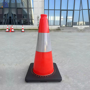 Coni Stradali di Sicurezza da 36 Pollici con LED, Alta Qualità <span class=keywords><strong>e</strong></span> Durata, Coni Autostradali in PVC da 45cm, 75cm, 90cm - Product Image 4