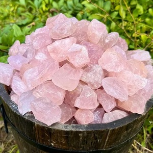 Escultura de Cristales Curativos de Cuarzo Rosa Natural, Piedra de Energía del Amor, Decoración para el Hogar, Regalo, Cuarzo Rosa Natural en Bruto - Product Image 2