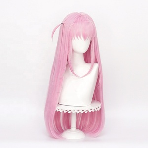 Peluca de Cosplay de Anime Bocchi the Rock, Goto <span class=keywords><strong>Hitori</strong></span>, Larga, Lisa, Rosa Claro, de 80 cm, Sintética, Resistente al Calor, al por Mayor - Product Image 3