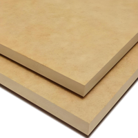 Panneau MDF mélaminé mince 1mm 2mm 3mm 4x8ft, panneau de fibres à densité moyenne stratifié de qualité E1 pour découpe laser et décoration