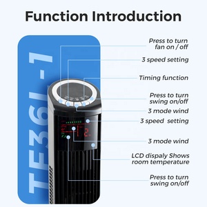 46 inch đứng <span class=keywords><strong>Fan</strong></span> LCD hiển thị điều khiển từ xa <span class=keywords><strong>36</strong></span> inch tầng <span class=keywords><strong>Fan</strong></span> 7.5h hẹn giờ dao động Bladeless tháp <span class=keywords><strong>Fan</strong></span> - Product Image 4