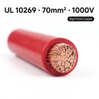 Câble en cuivre multibrins résistant à la chaleur 105 degrés, 70 mm², 1000 V, conforme UL10269, pour panneaux de commutation et soudage (OEM personnalisé)