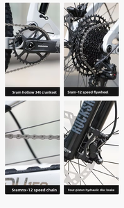 Bicicleta de Montaña ENDU150-NX-12S de Aluminio con Doble Suspensión, Estilo Enduro, 12 Velocidades, Frenos de Disco Hidráulicos de Cuatro Pistones - Product Image 5