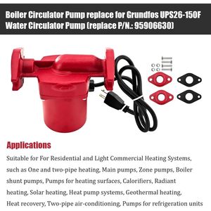 Pompe de circulation d'eau chaude 115V 60Hz 3 vitesses en fonte R-526-150T pour remplacement - Product Image 5