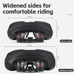 WEST BIKING <span class=keywords><strong>Selle</strong></span> <span class=keywords><strong>de</strong></span> vélo <span class=keywords><strong>de</strong></span> route vtt en éponge souple, imperméable, surface en PU, coussin <span class=keywords><strong>de</strong></span> confort à haute élasticité, siège <span class=keywords><strong>de</strong></span> vélo en cuir - Product Image 4