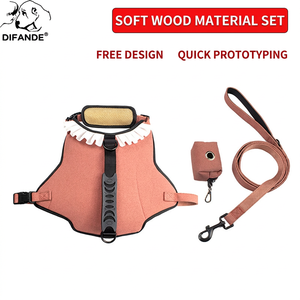 DIFANDE Ensemble Harnais Rose Adorable pour Chien avec Collier en Dentelle et Laisse Gilet Respirant pour Animaux de Compagnie - Product Image 1