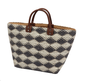 <span class=keywords><strong>Bolso</strong></span> de paja tejido para mujer, bolsa de paja tejida a mano, colorida e informal, para playa, para verano - Product Image 6