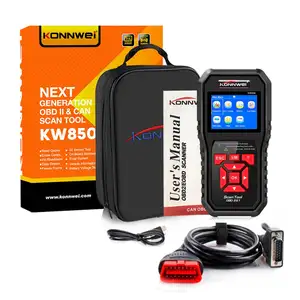 אוטומטי סורק KONNWEI KW850 מלא obd2 obdii אבחון כלים רכב תמיכה בריבוי שפה אחת לחץ עדכון KW 850 טוב יותר מ AL519