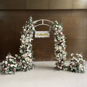 Porte <span class=keywords><strong>de</strong></span> lune florale <span class=keywords><strong>de</strong></span> décoration d'arc d'anneau <span class=keywords><strong>de</strong></span> fleur <span class=keywords><strong>de</strong></span> mariage KCFA-133 pour l'occasion <span class=keywords><strong>de</strong></span> réception - Product Image 6