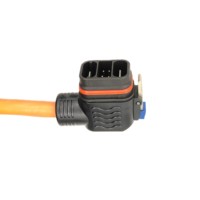 Connecteur de charge de batterie EV à angle droit 2+6 broches 40A-100A, vente chaude en Inde, pour la charge de batterie de moto