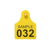 Étiquettes d'oreille de bétail RFID grande étiquette de marqueur d'étiquette d'oreille de bétail en TPU pour étiquettes d'oreille d'identification d'animal numérotées de vache de chèvre de porc